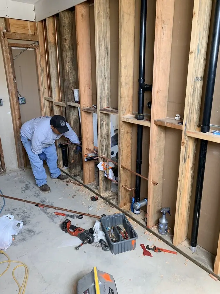 Commercial rough-in plumbing for Gas Line Repair in Huntsville